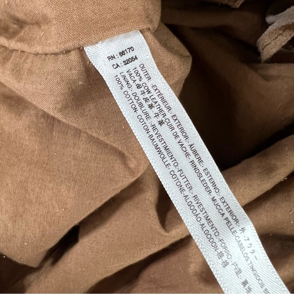 Free People Purse Bag Mojave Messenger Crossbody Leather Suede Tan Beige Boho - Picture 16 of 16